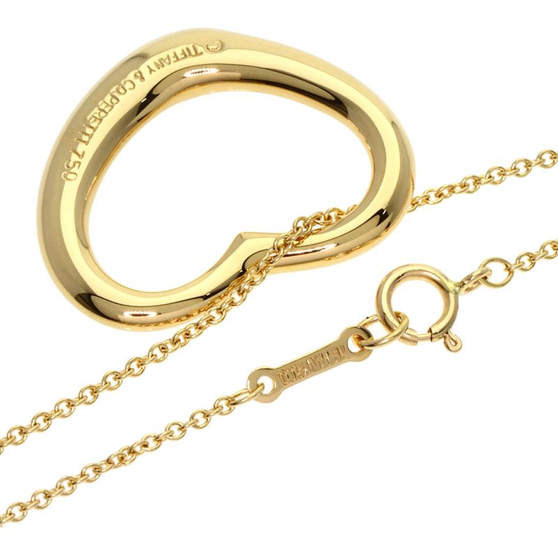 Tiffany & Co. Open Heart Necklace 18K Yellow Gold