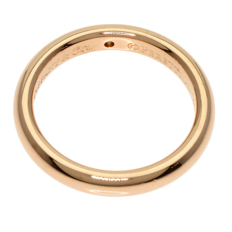 Tiffany & Co. Stacking Band Ring Diamond 18K Pink