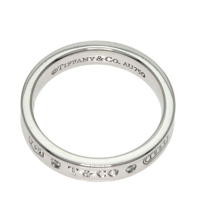 Tiffany & Co. Narrow Diamond Ring 18K White Gold