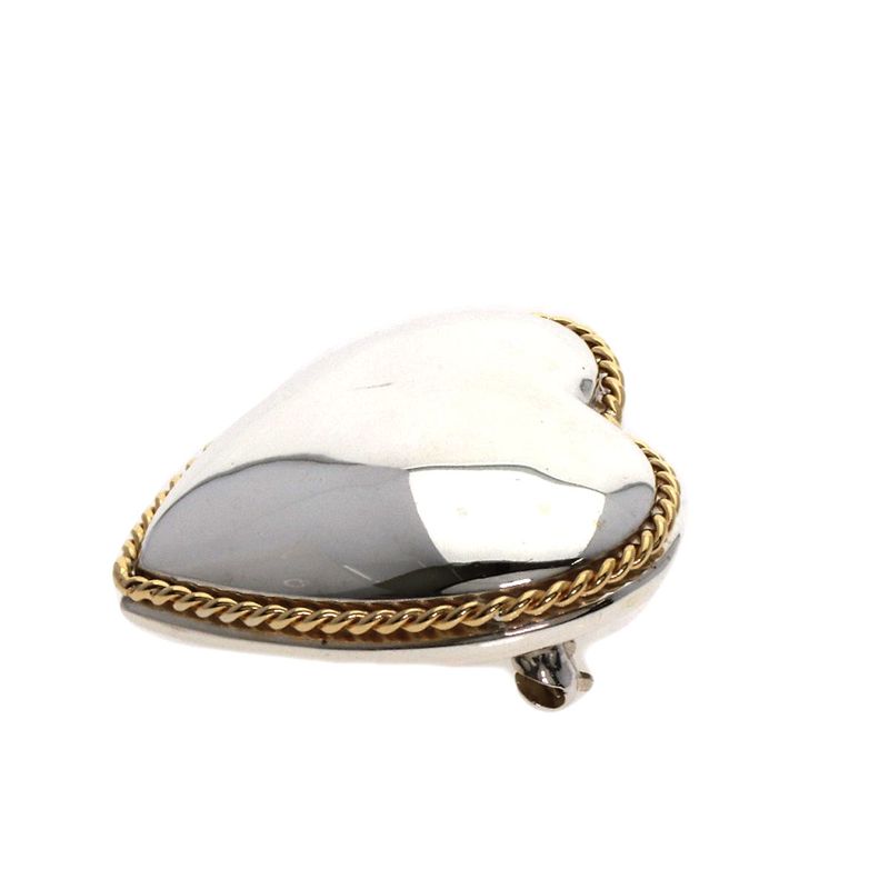Tiffany & Co. Heart Brooch 18K Yellow Gold