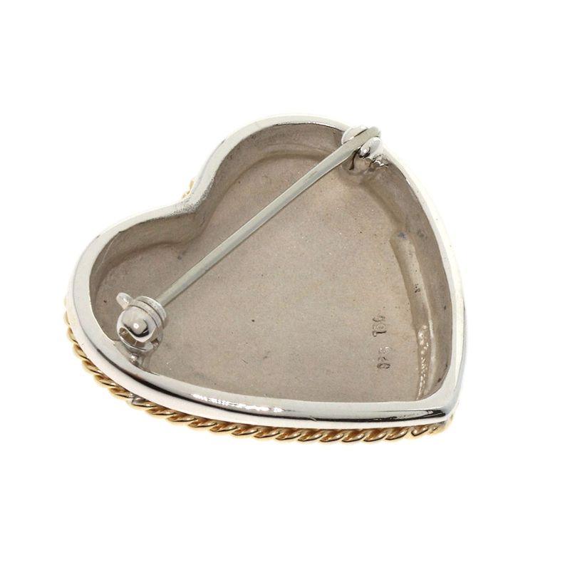 Tiffany & Co. Heart Brooch 18K Yellow Gold