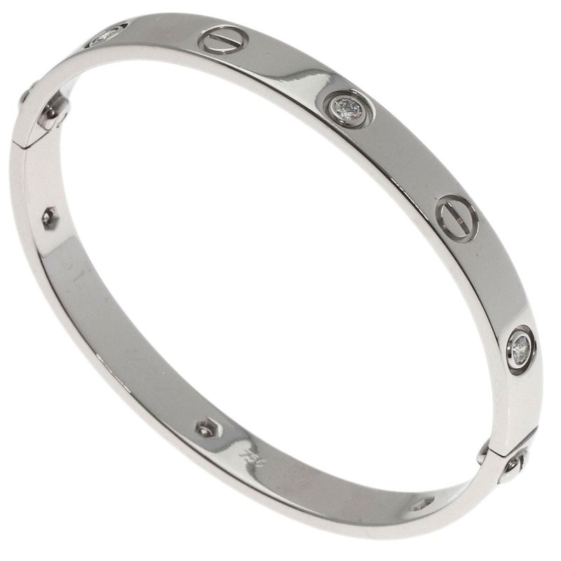 Cartier Love Bracelet Diamond Driver 16 Bracelet 18K White Gold