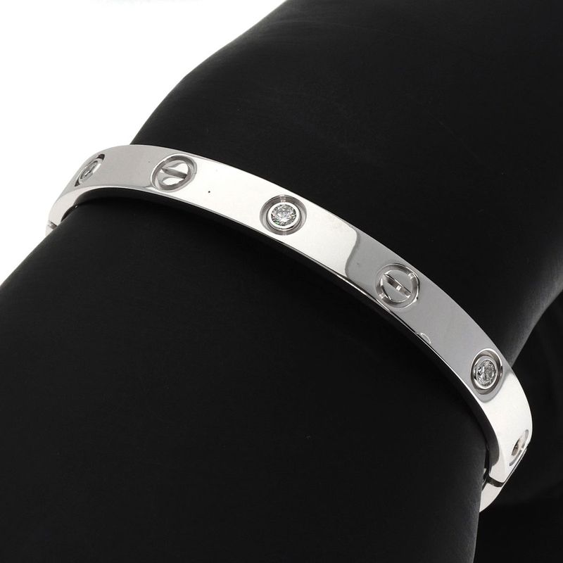 Cartier Love Bracelet Diamond Driver 16 Bracelet 18K White Gold