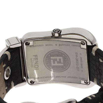 Fendi Buckle Motif Watch SS Leather