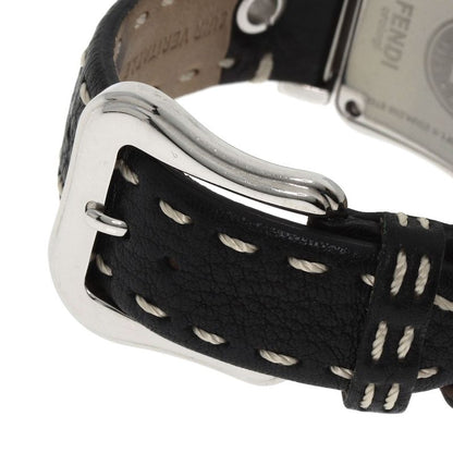 Fendi Buckle Motif Watch SS Leather