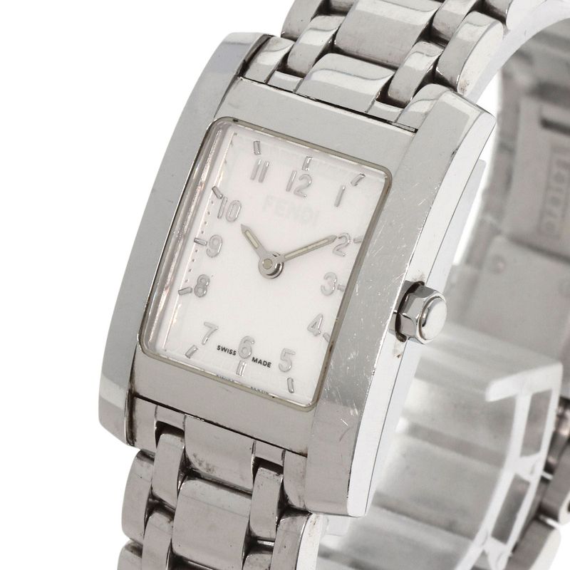 Fendi Square Face Watch SS