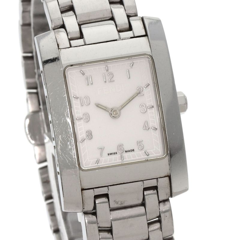 Fendi Square Face Watch SS