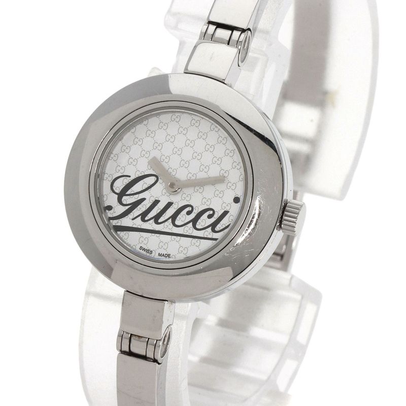 Gucci 105 Round Face Watch SS