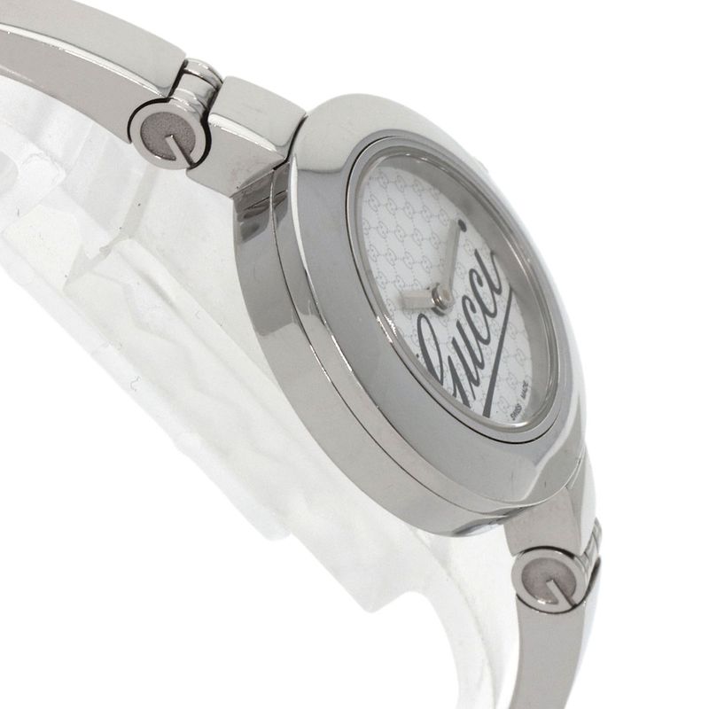 Gucci 105 Round Face Watch SS