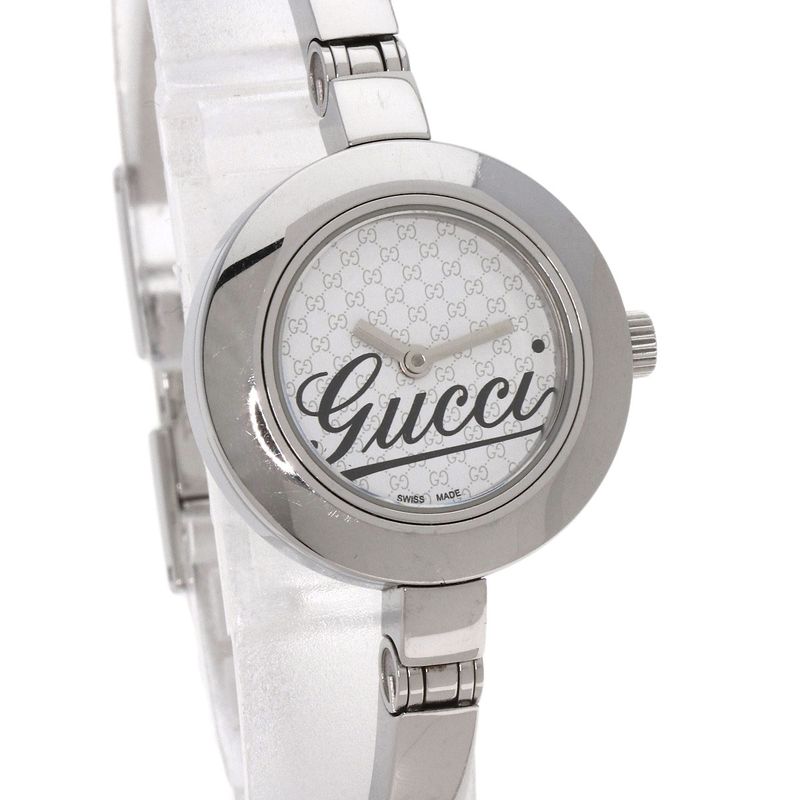 Gucci 105 Round Face Watch SS