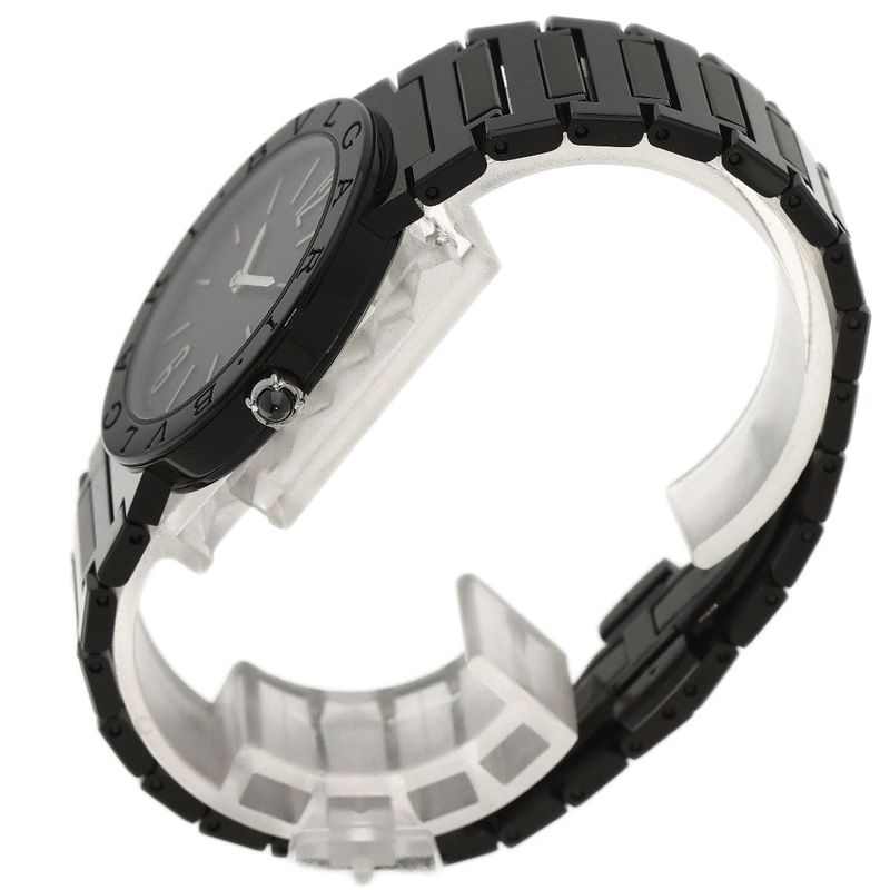 Bvlgari Black Diamond Like Carbon Watch SS Boys