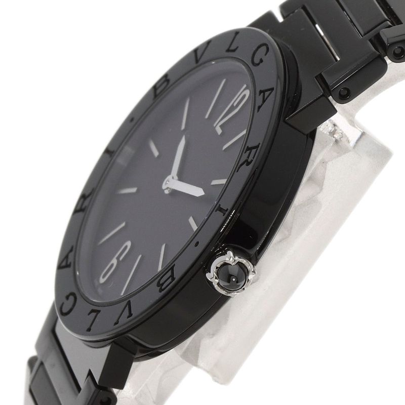Bvlgari Black Diamond Like Carbon Watch SS Boys