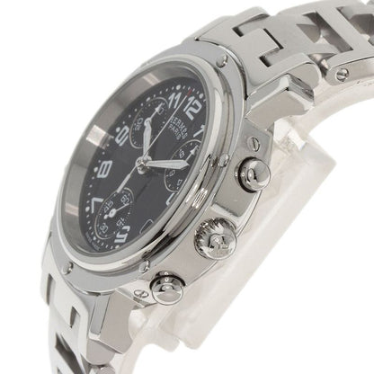 Hermes Clipper Chrono Watch SS