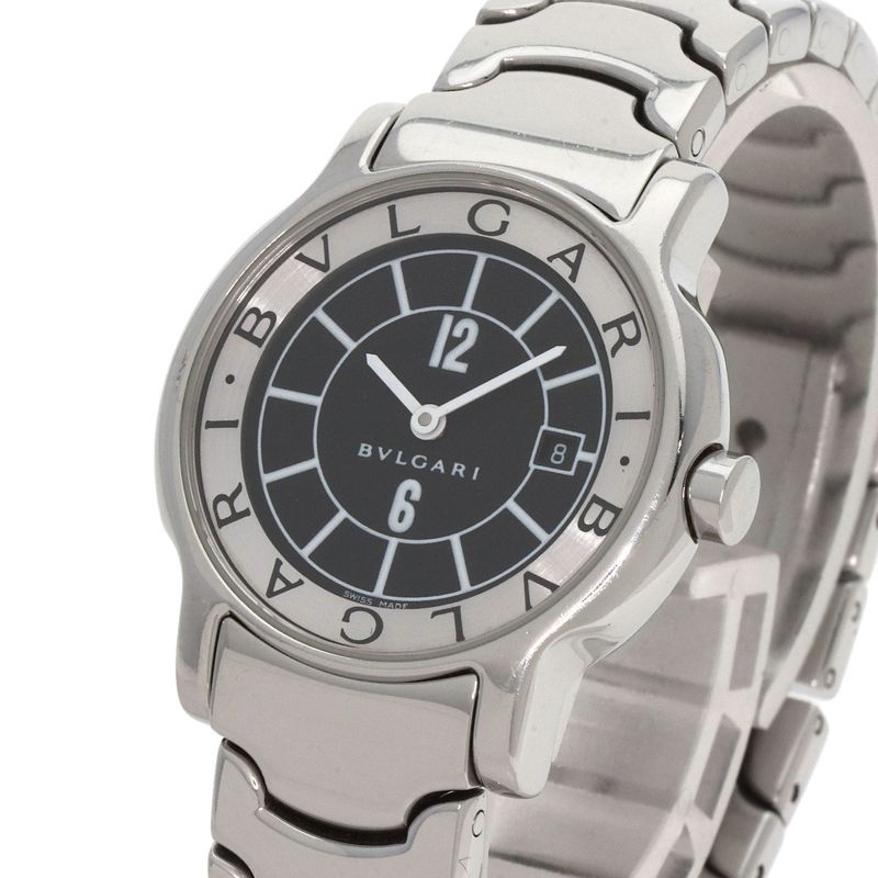 Bvlgari Solo Tempo Black Watch SS