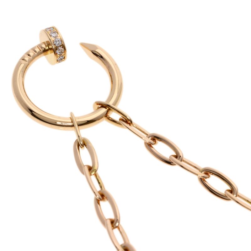 Cartier Juste Ankle Diamond Necklace 18K Pink Gold