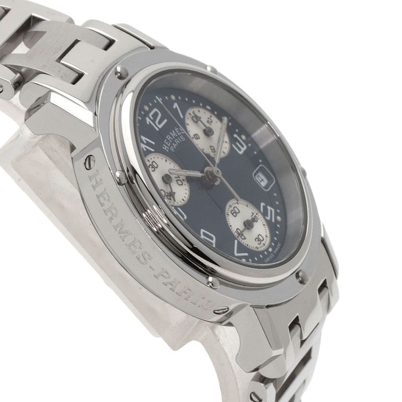 Hermes Clipper Chronograph Watch SS