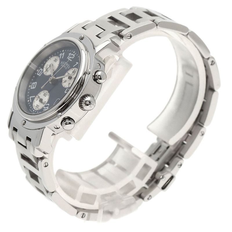 Hermes Clipper Chronograph Watch SS