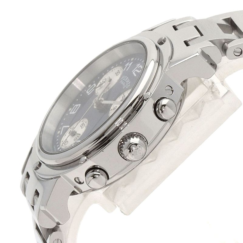 Hermes Clipper Chronograph Watch SS
