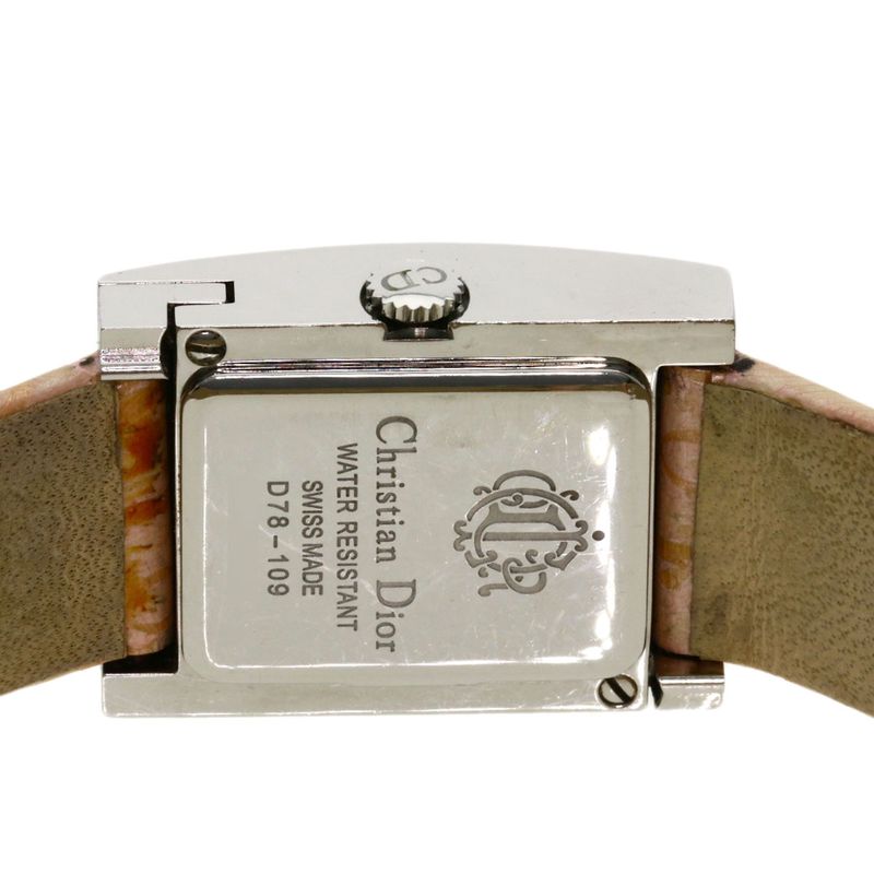 Dior Christian Maris Watch SS Leather