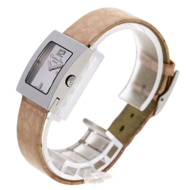 Dior Christian Maris Watch SS Leather