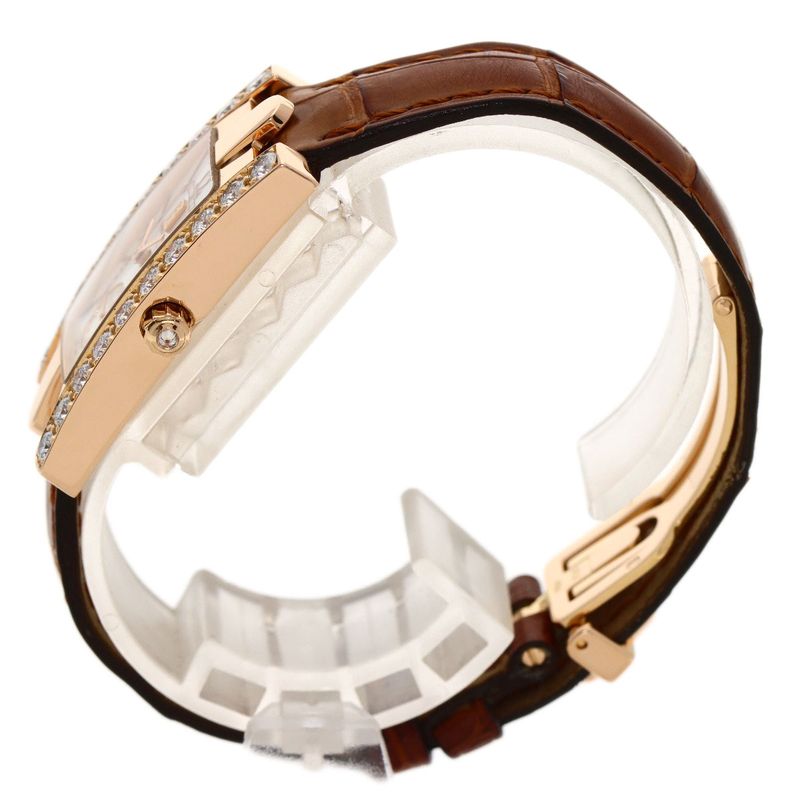 Harry Winston Avenue Watch 18K Pink Gold Leather