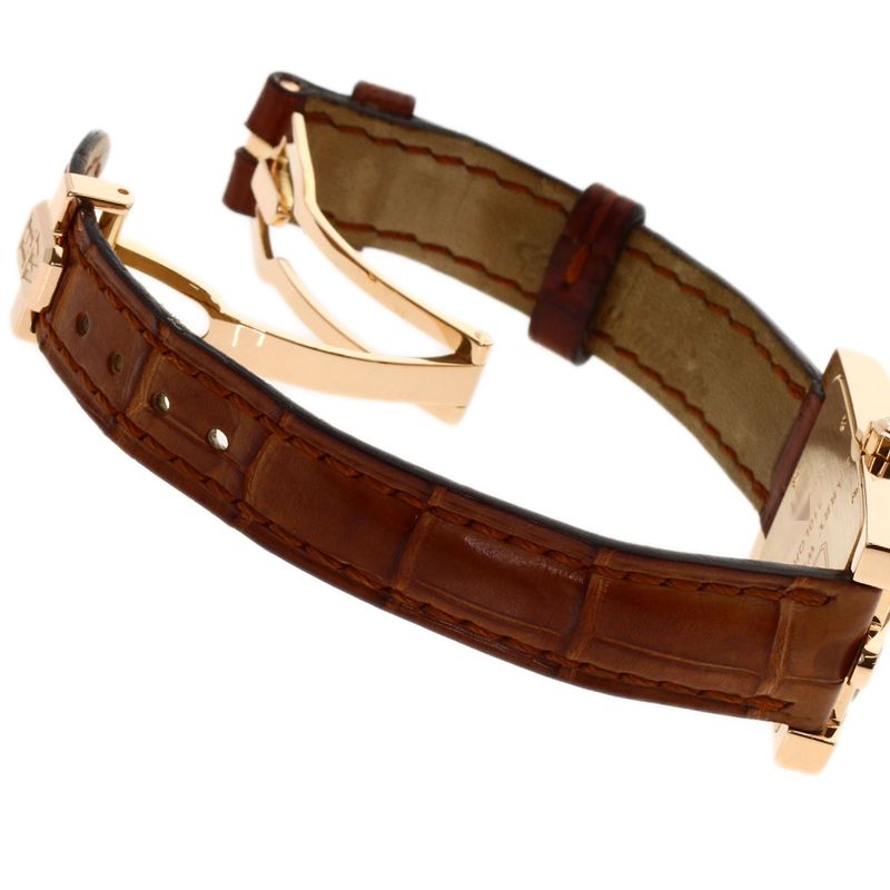 Harry Winston Avenue Watch 18K Pink Gold Leather