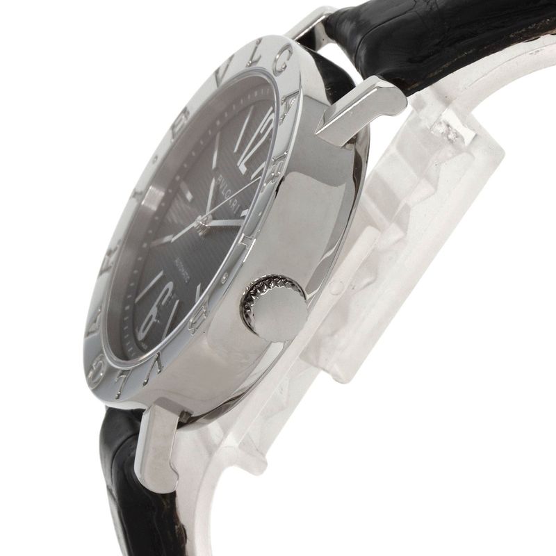 Bvlgari Watch SS Leather