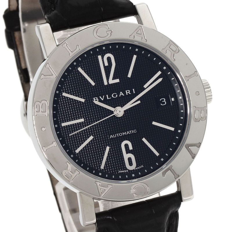 Bvlgari Watch SS Leather
