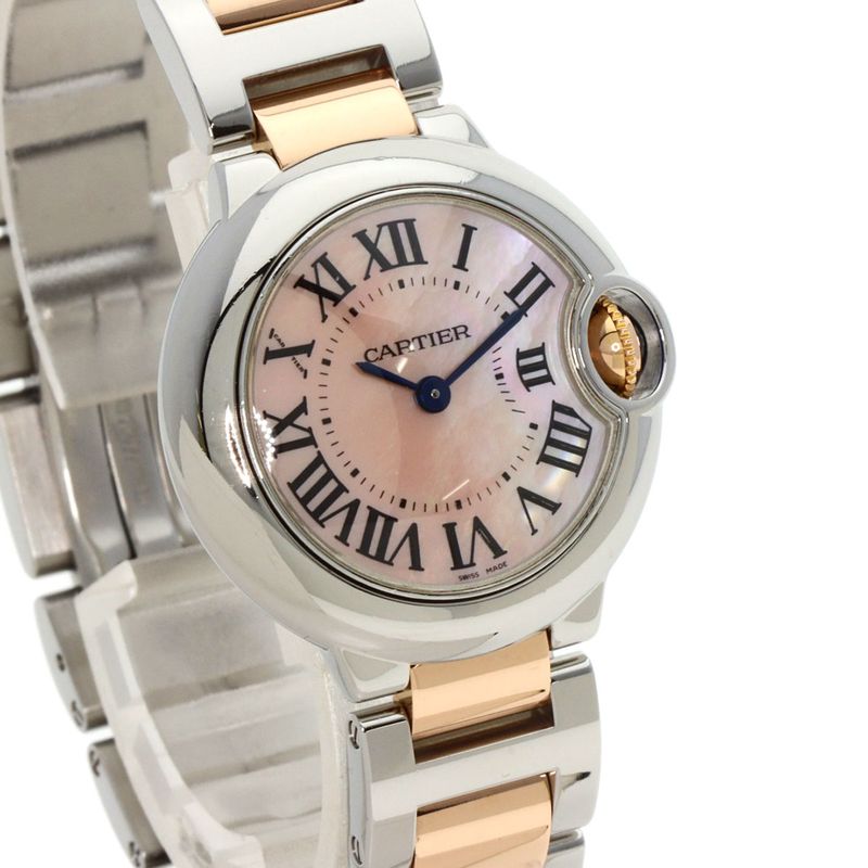 Cartier Ballon Blue Sm Watch SS Pink Gold