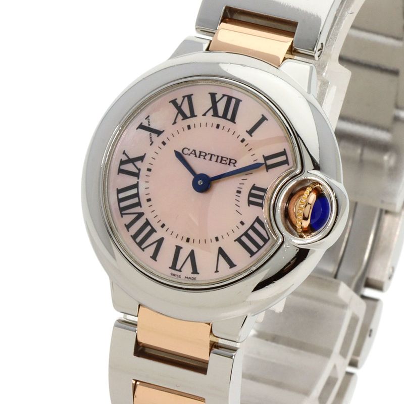Cartier Ballon Blue Sm Watch SS Pink Gold