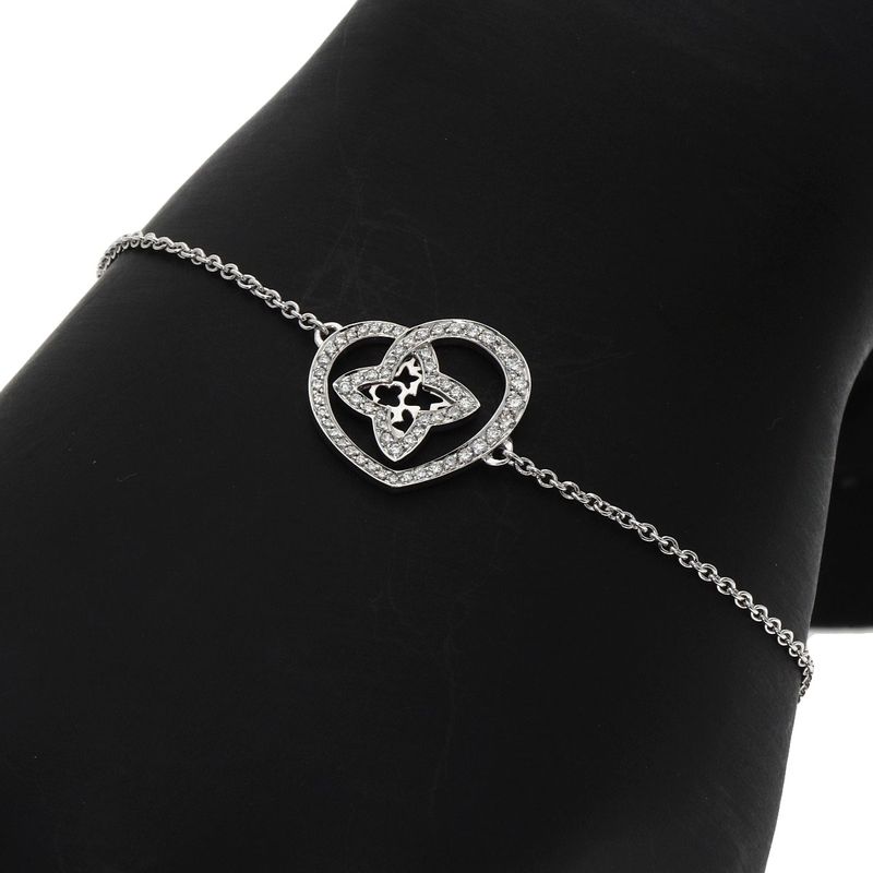 Louis Vuitton Bracelet Cool Heart Diamond Bracelet 18K White Gold