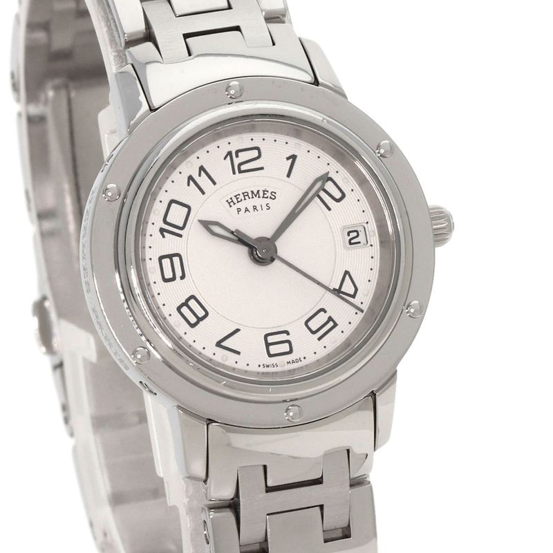 Hermes Clipper Classic Watch SS
