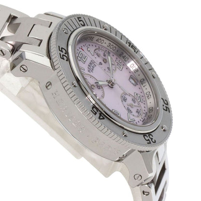 Hermes Clipper Diver Chronograph New Buckle Watch SS