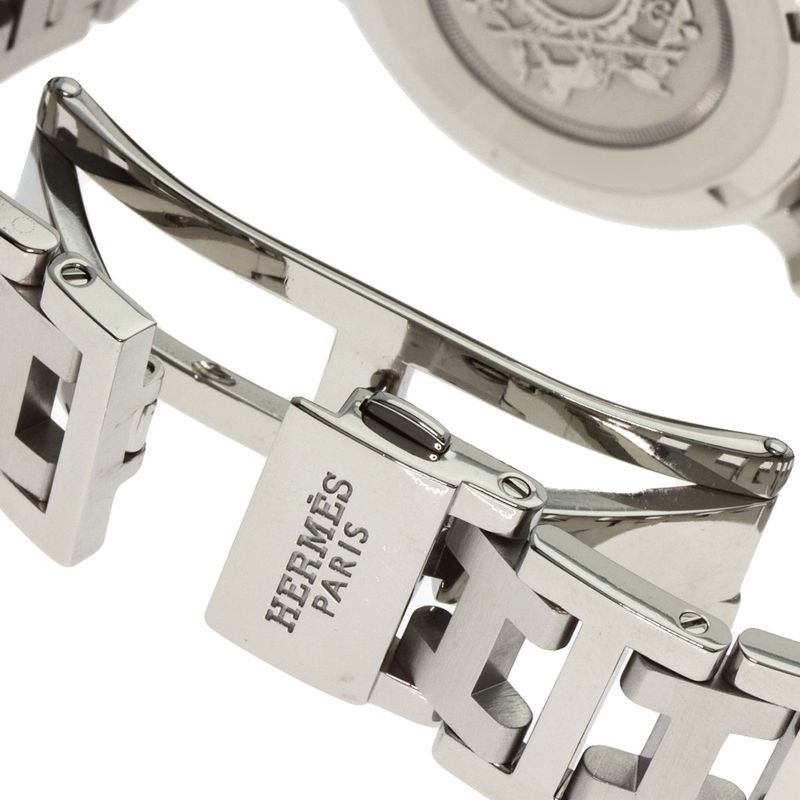 Hermes Clipper Diver Chronograph New Buckle Watch SS