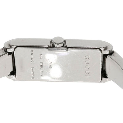Gucci 109 Square Face Diamond Watch SS
