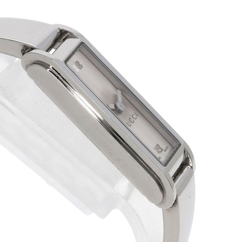 Gucci 109 Square Face Diamond Watch SS
