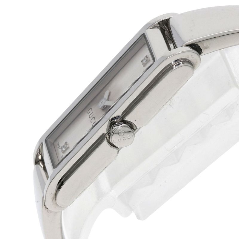Gucci 109 Square Face Diamond Watch SS