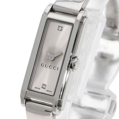 Gucci 109 Square Face Diamond Watch SS