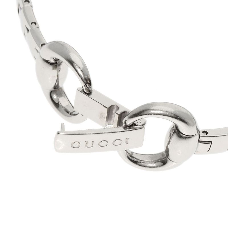 Gucci 127.5 Square Face Bezel Diamond Watch SS