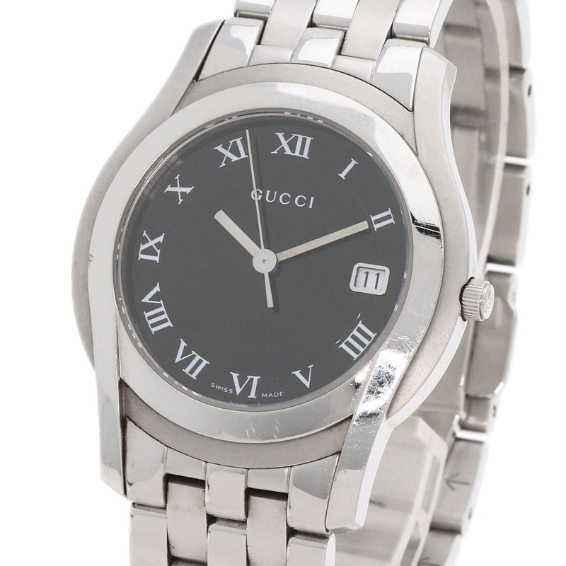 Gucci Round Face Watch SS
