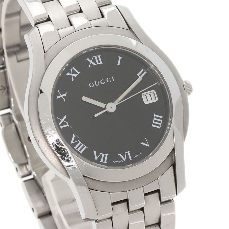 Gucci Round Face Watch SS