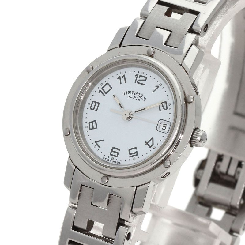 Hermes Clipper Watch SS