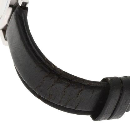 Gucci Round Face Watch SS Leather
