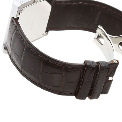 Gucci Square Face Watch SS Leather