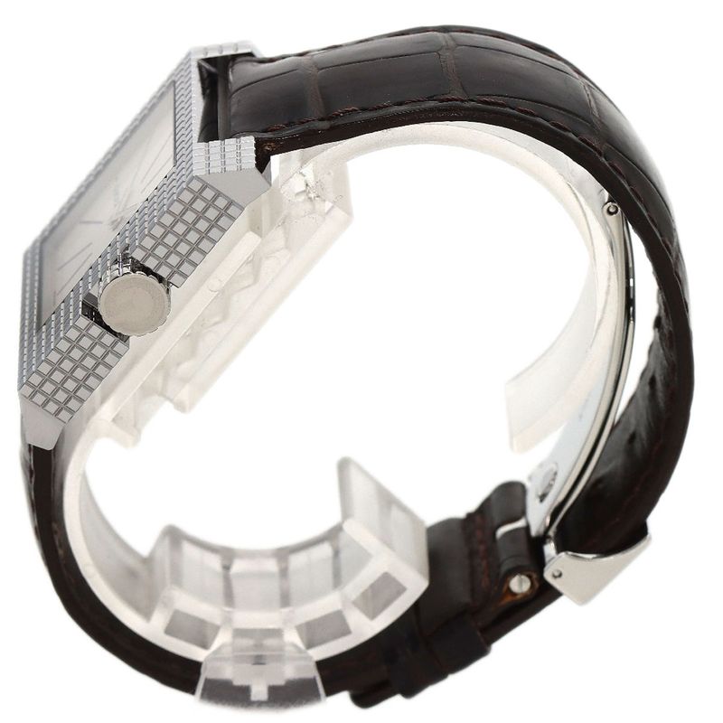 Gucci Square Face Watch SS Leather