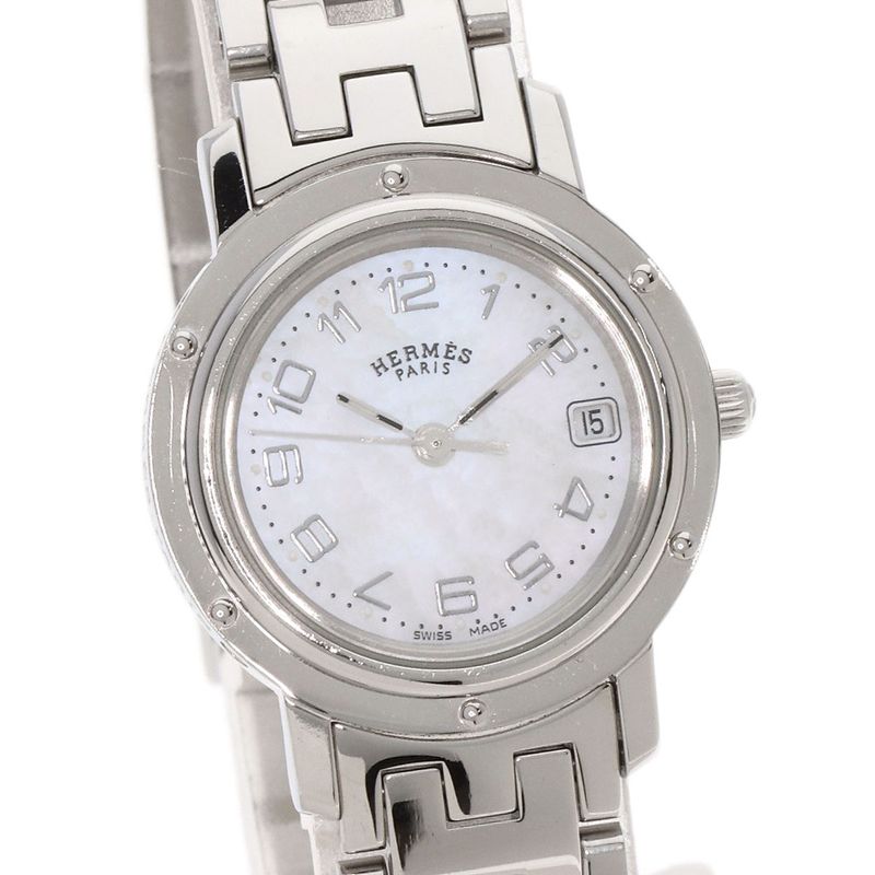 Hermes Clipper Cles Watch SS