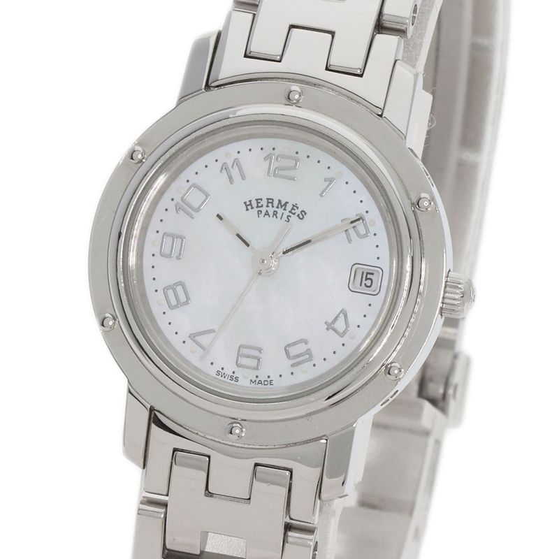 Hermes Clipper Cles Watch SS