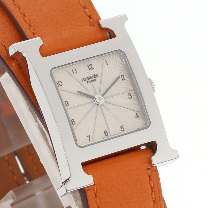 Hermes Watch Double Tour SS Leather