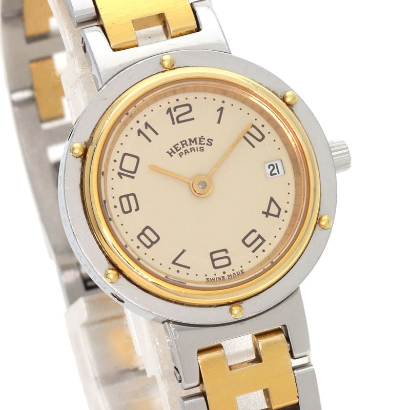 Hermes Clipper Old Belt Watch SS Ssxgp