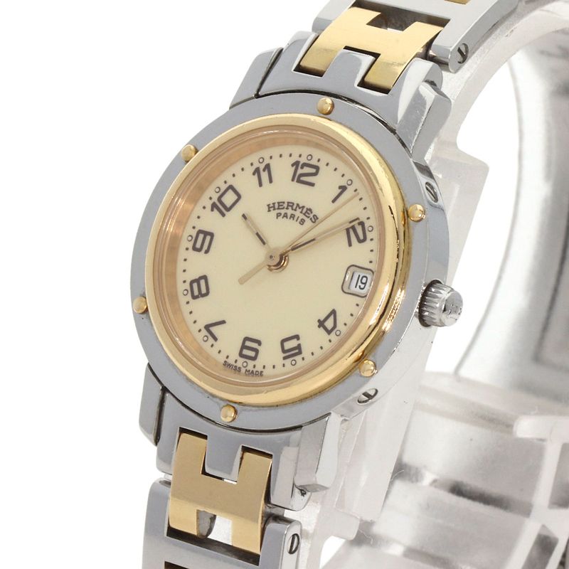 Hermes Clipper Watch SS Ssxgp